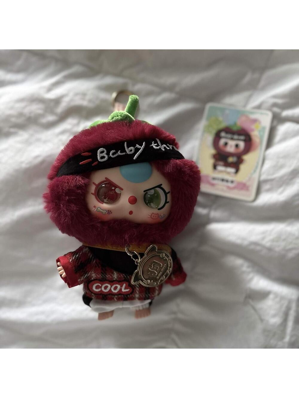 fruit plush keychain